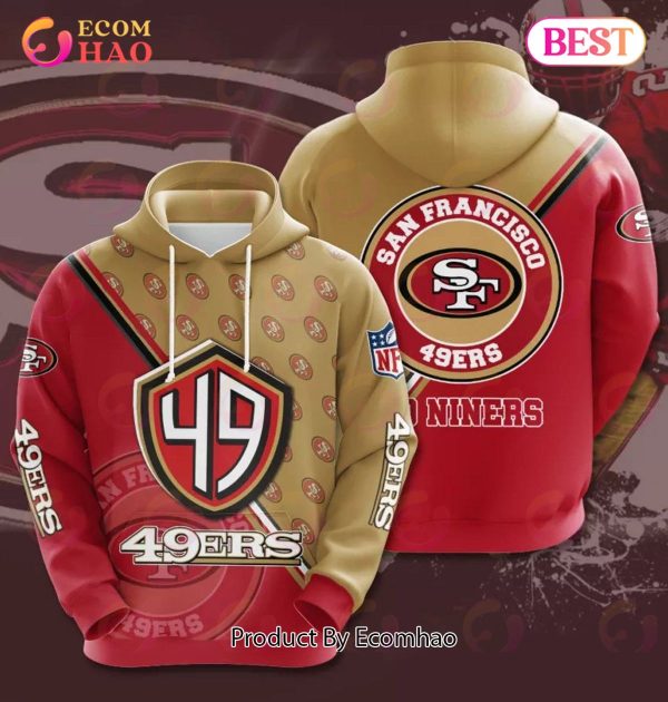 NFL San Francisco 49Ers 3D Team Logo Hoodie
