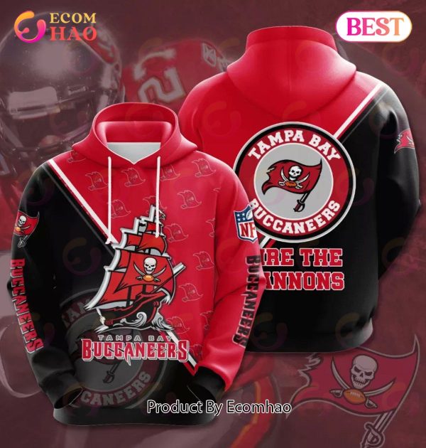 NFL Tampa Bay Buccaneers 3D Team Logo Hoodie