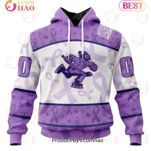 AHL Abbotsford Canucks Special Lavender Fight Cancer 3D Hoodie