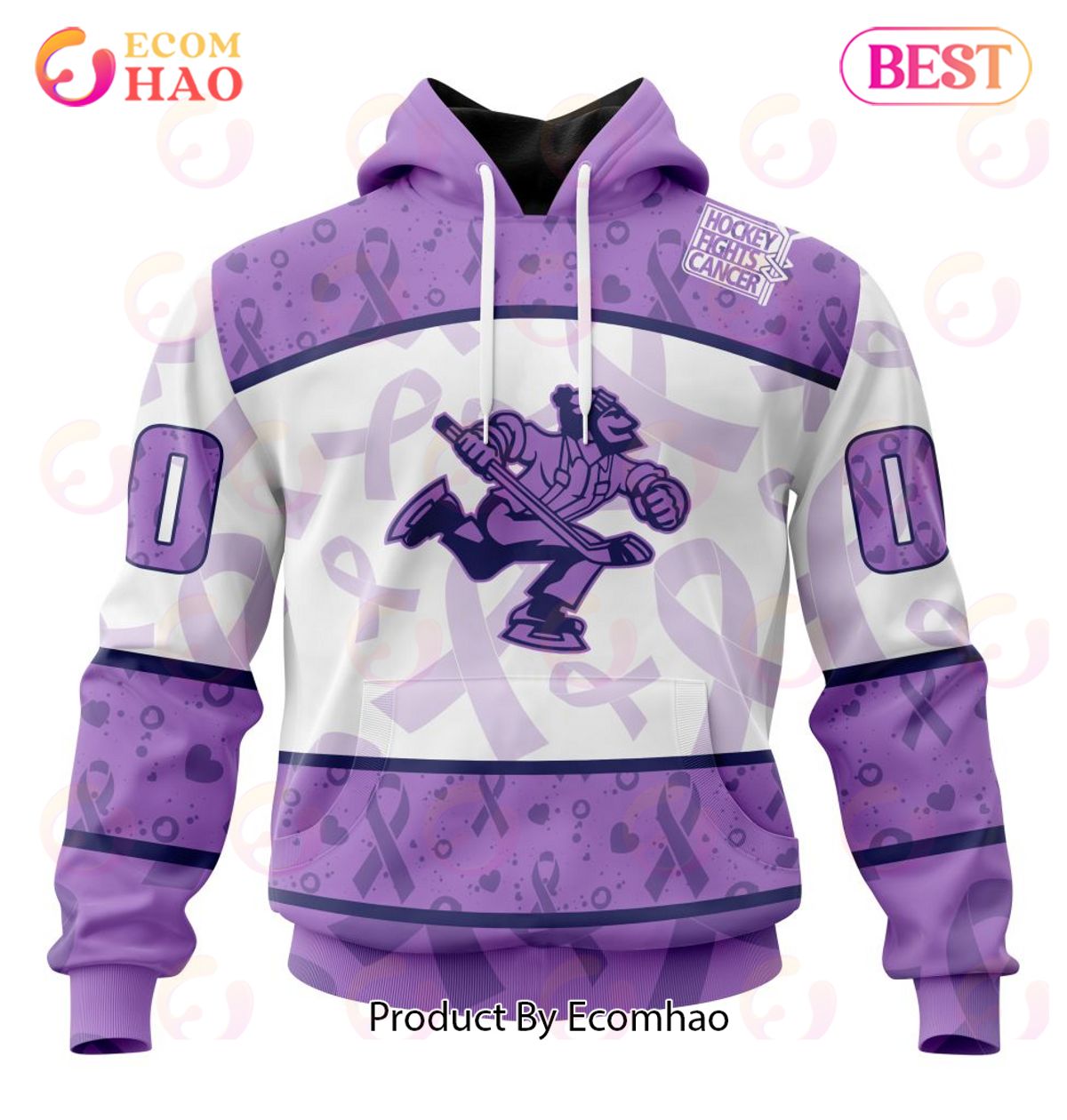 AHL Abbotsford Canucks Special Lavender Fight Cancer 3D Hoodie