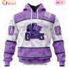 AHL Belleville Senators Special Lavender Fight Cancer 3D Hoodie
