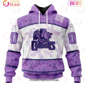 AHL Bakersfield Condors Special Lavender Fight Cancer 3D Hoodie