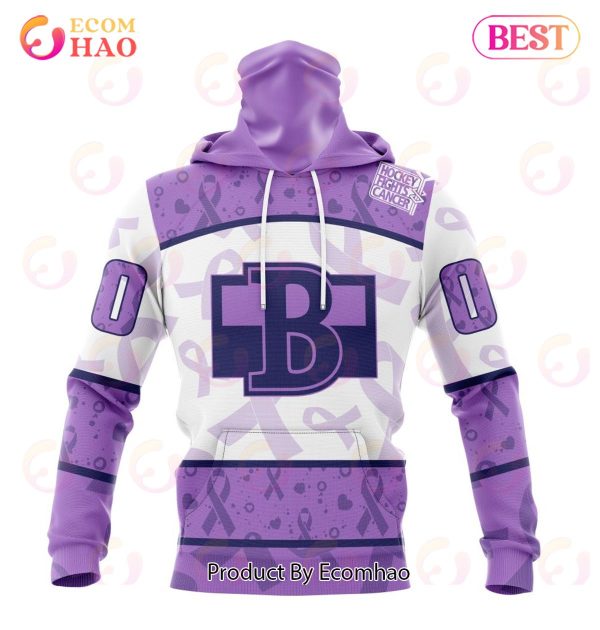 AHL Belleville Senators Special Lavender Fight Cancer 3D Hoodie