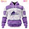 AHL Chicago Wolves Special Lavender Fight Cancer 3D Hoodie