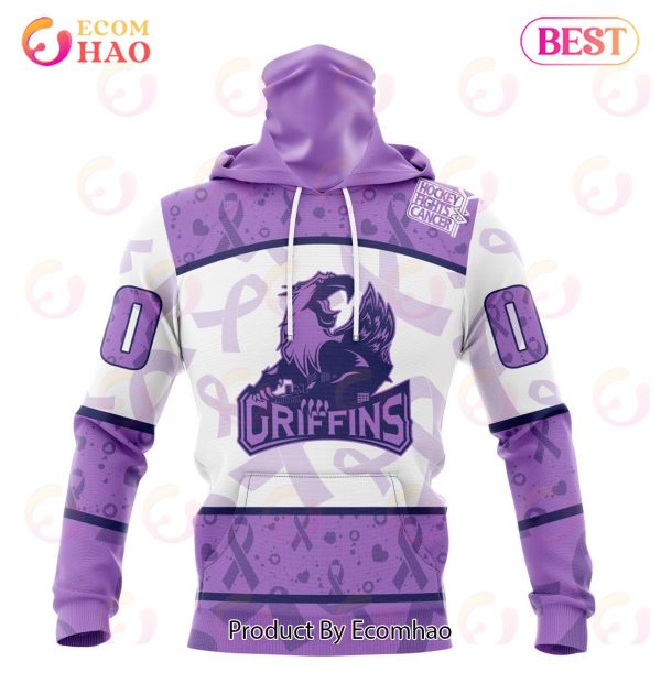 AHL Grand Rapids Griffins Special Lavender Fight Cancer 3D Hoodie