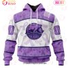 AHL Iowa Wild Special Lavender Fight Cancer 3D Hoodie