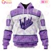 AHL Hershey Bears Special Lavender Fight Cancer 3D Hoodie
