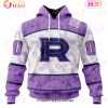 AHL Iowa Wild Special Lavender Fight Cancer 3D Hoodie