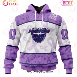 AHL Lehigh Valley Phantoms Special Lavender Fight Cancer 3D Hoodie