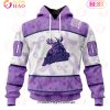 AHL Lehigh Valley Phantoms Special Lavender Fight Cancer 3D Hoodie AHL Lehigh Valley Phantoms Special Lavender Fight Cancer 3D Hoodie