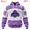 AHL Manitoba Moose Special Lavender Fight Cancer 3D Hoodie