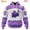 AHL Rockford IceHogs Special Lavender Fight Cancer 3D Hoodie
