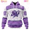 AHL Springfield Thunderbirds Special Lavender Fight Cancer 3D Hoodie