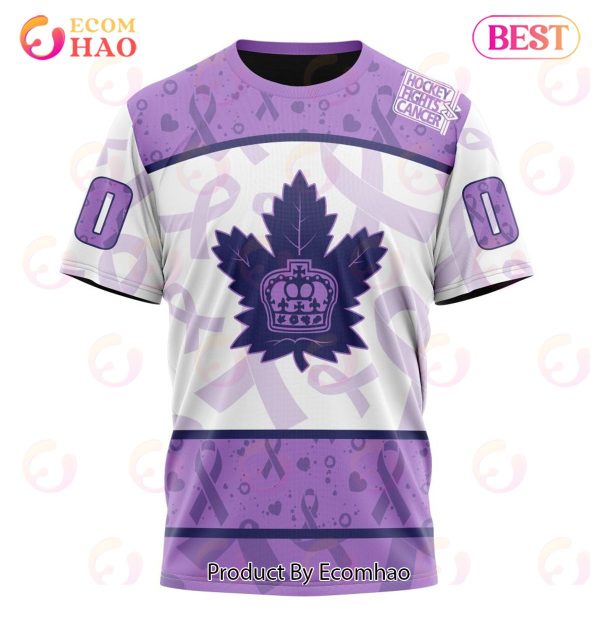 AHL Toronto Marlies Special Lavender Fight Cancer 3D Hoodie