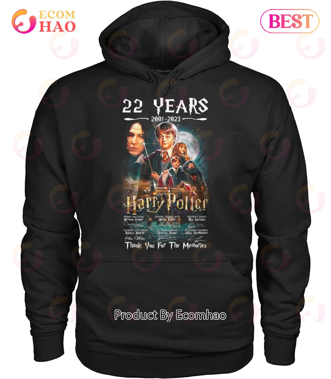 22 Years 2001 – 2023 Harry Potter Thank You For The Memories T-Shirt