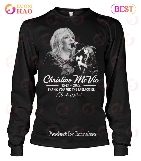 Christine Mcvie 1943 – 2022 Thank You For The Memories Signature T-Shirt