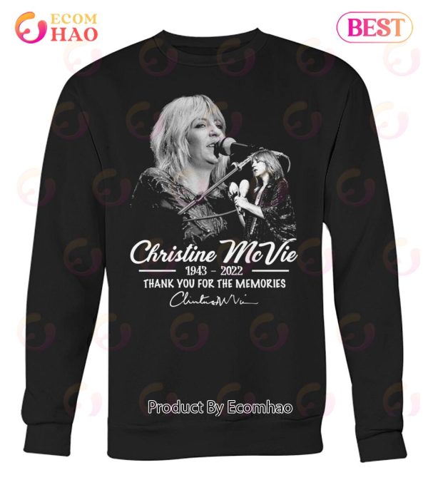 Christine Mcvie 1943 – 2022 Thank You For The Memories Signature T-Shirt