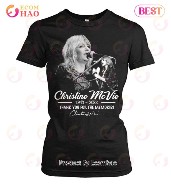 Christine Mcvie 1943 – 2022 Thank You For The Memories Signature T-Shirt