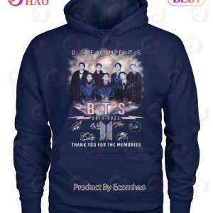 Dreamers BTS 2013 – 2023 Thank You For The Memories T-Shirt