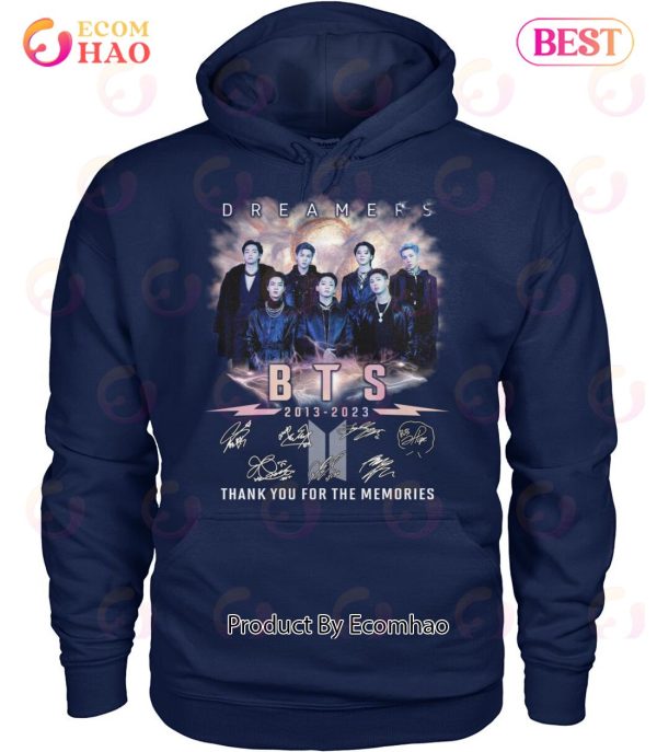 Dreamers BTS 2013 – 2023 Thank You For The Memories T-Shirt