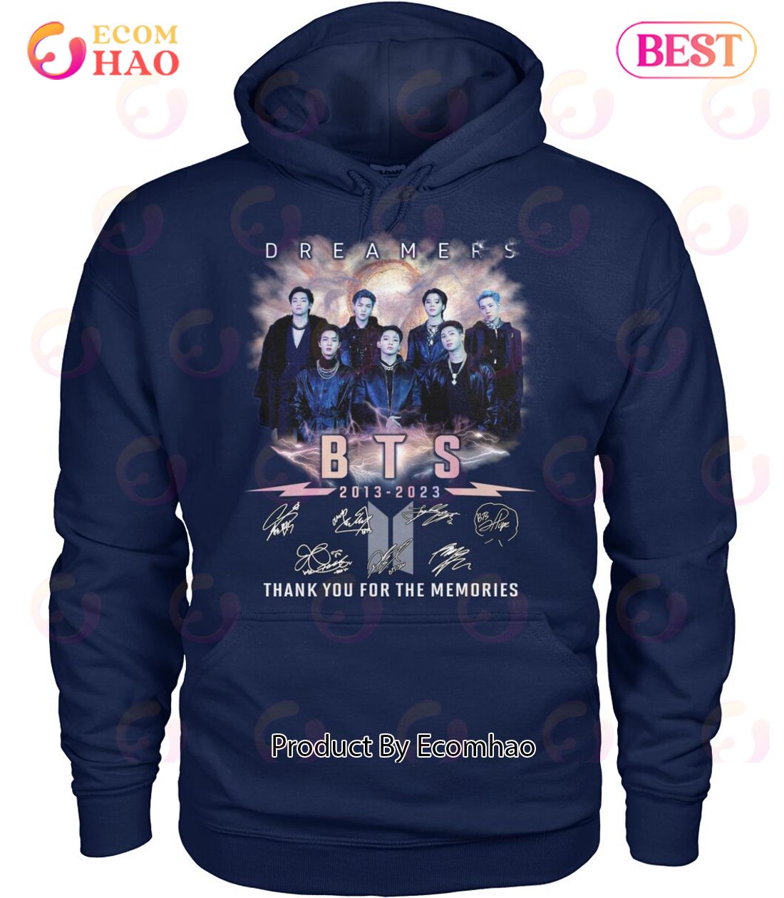 Dreamers BTS 2013 – 2023 Thank You For The Memories T-Shirt