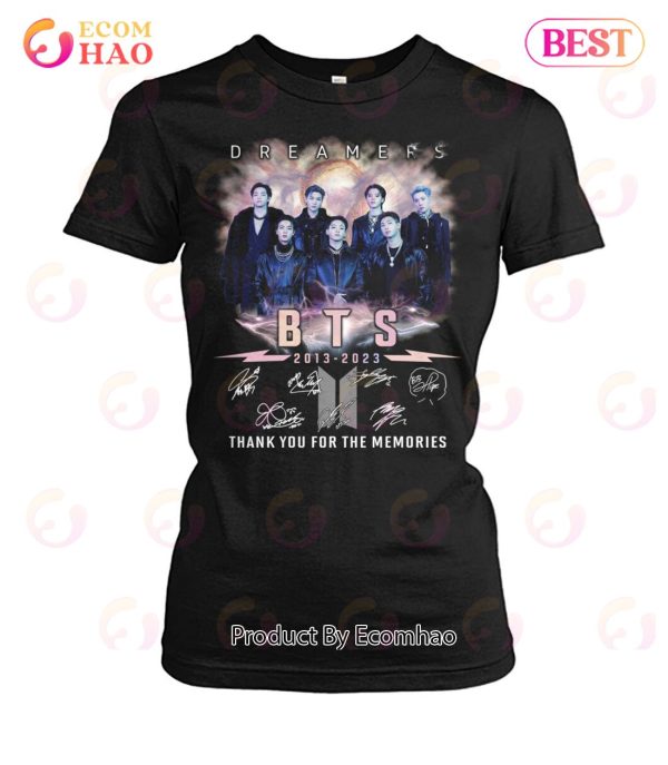 Dreamers BTS 2013 – 2023 Thank You For The Memories T-Shirt