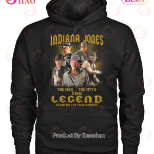 Indiana Jones The Man The Myth Th Legend Thank You For The Memories T-Shirt