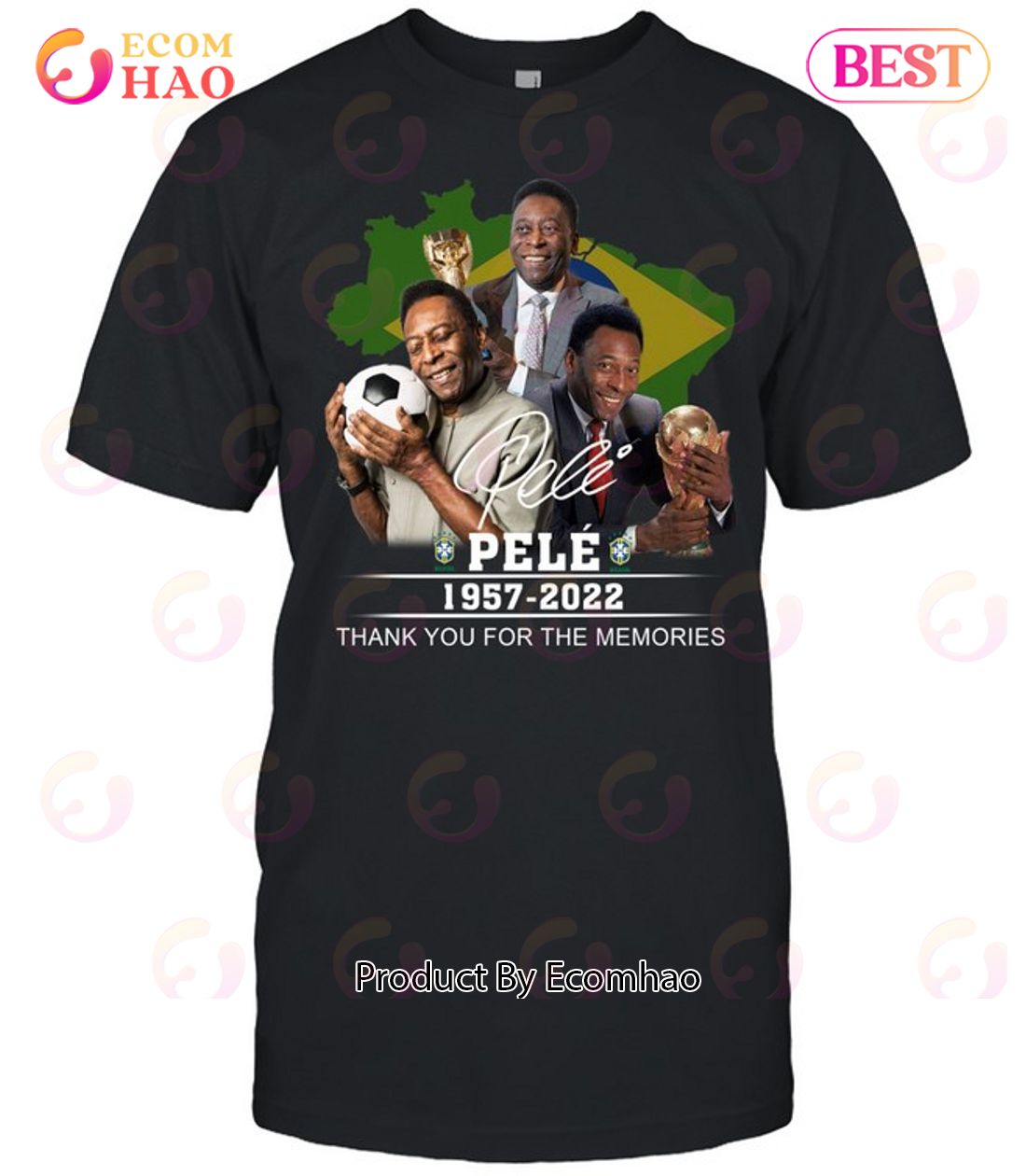 Pele 1957 – 2022 Thank You For The Memories T-Shirt