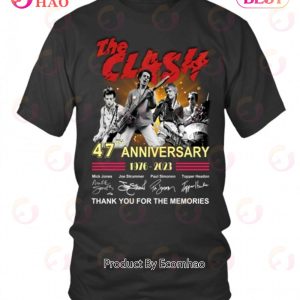 The Clash 47th Anniversary 1976 – 2023 Thank You For The Memories T-Shirt