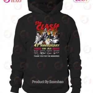 The Clash 47th Anniversary 1976 – 2023 Thank You For The Memories T-Shirt