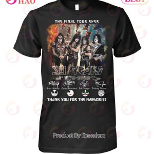 The Final Tour Ever Kiss 50 Years 1973 – 2023 Thank You For The Memories T-Shirt
