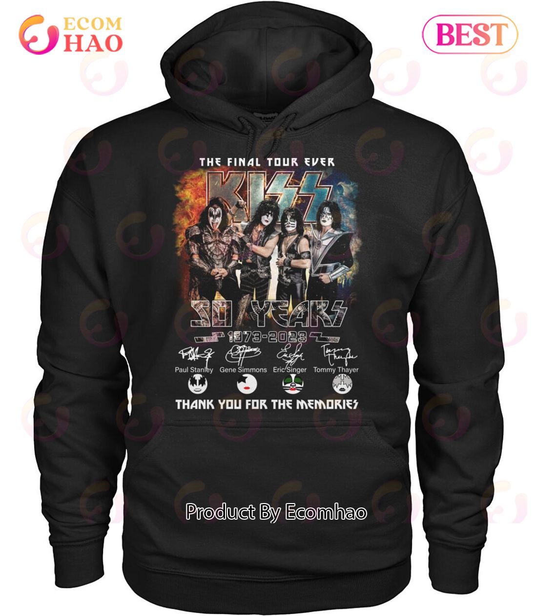 The Final Tour Ever Kiss 50 Years 1973 – 2023 Thank You For The Memories T-Shirt