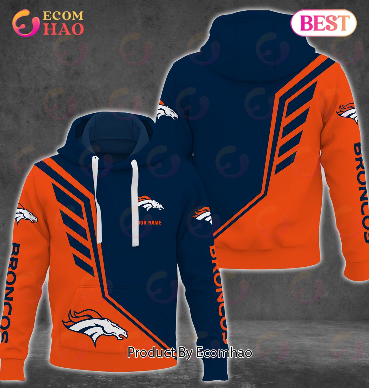 NFL Denver Broncos Personalized Combo 3D Hoodie, Sweatshirt, Jogger