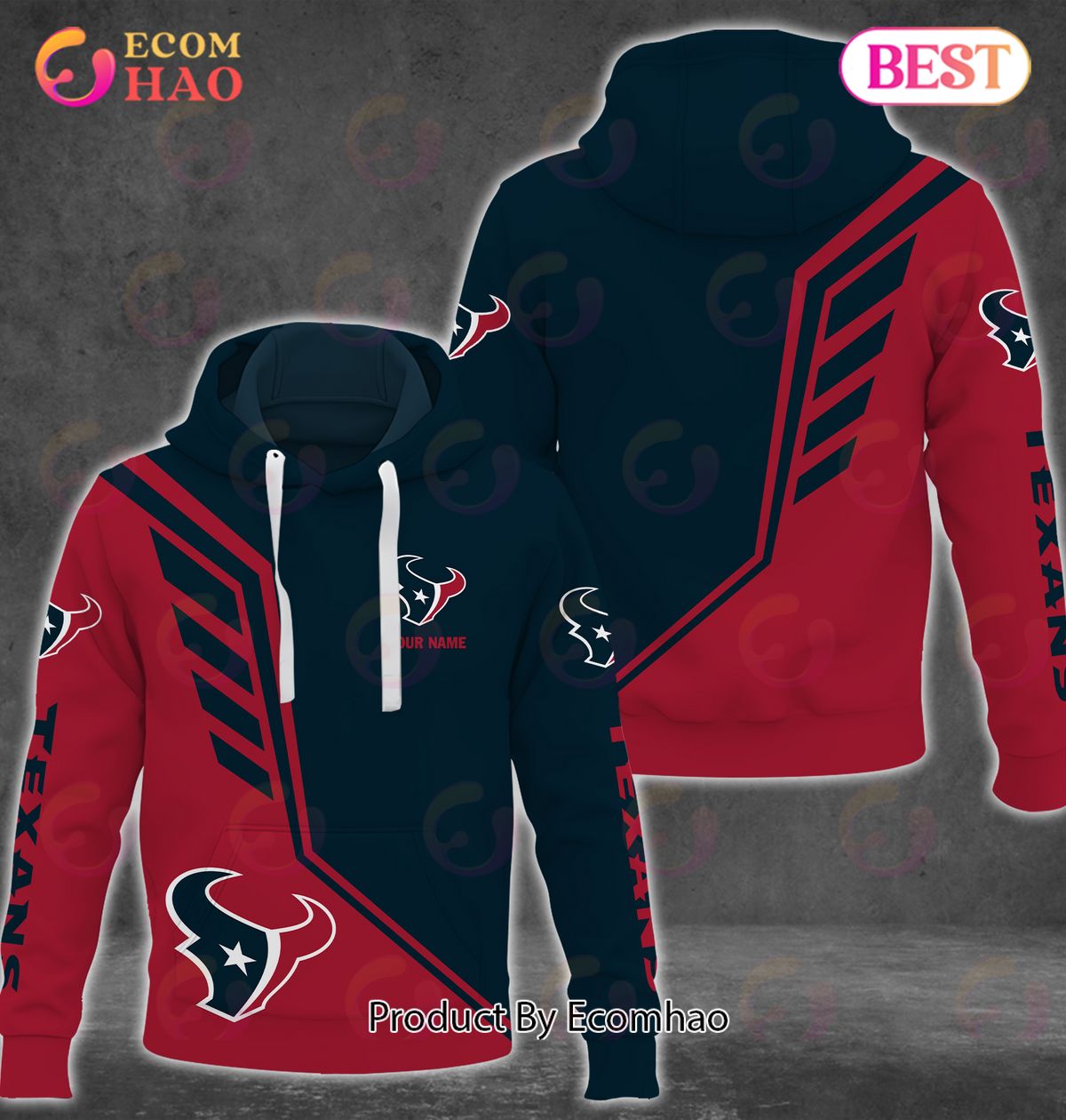 NFL Houston Texans Personalized Combo 3D Hoodie, Sweatshirt, Jogger