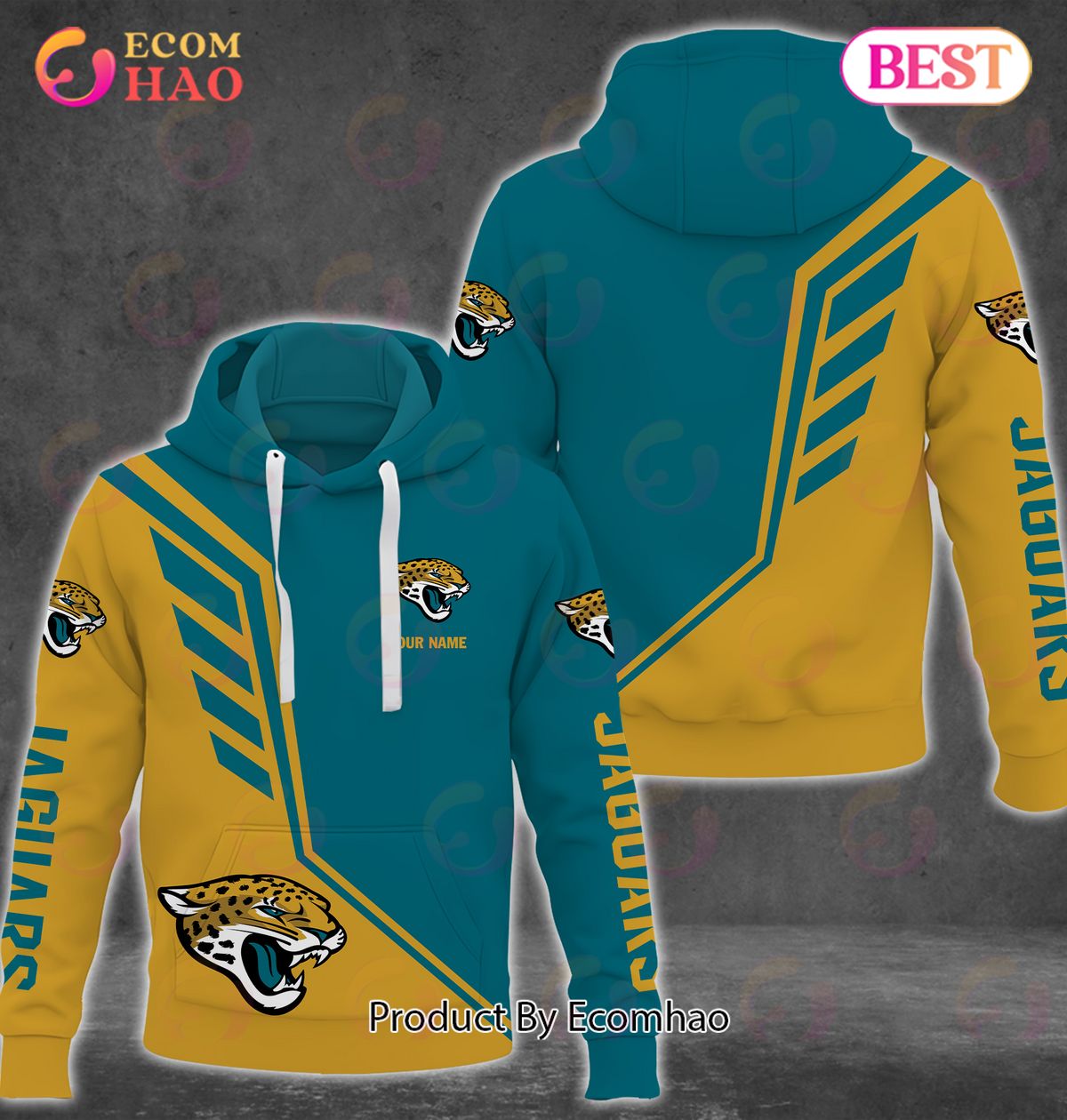 NFL Jacksonville Jaguars Personalized Combo 3D Hoodie, Sweatshirt, Jogger