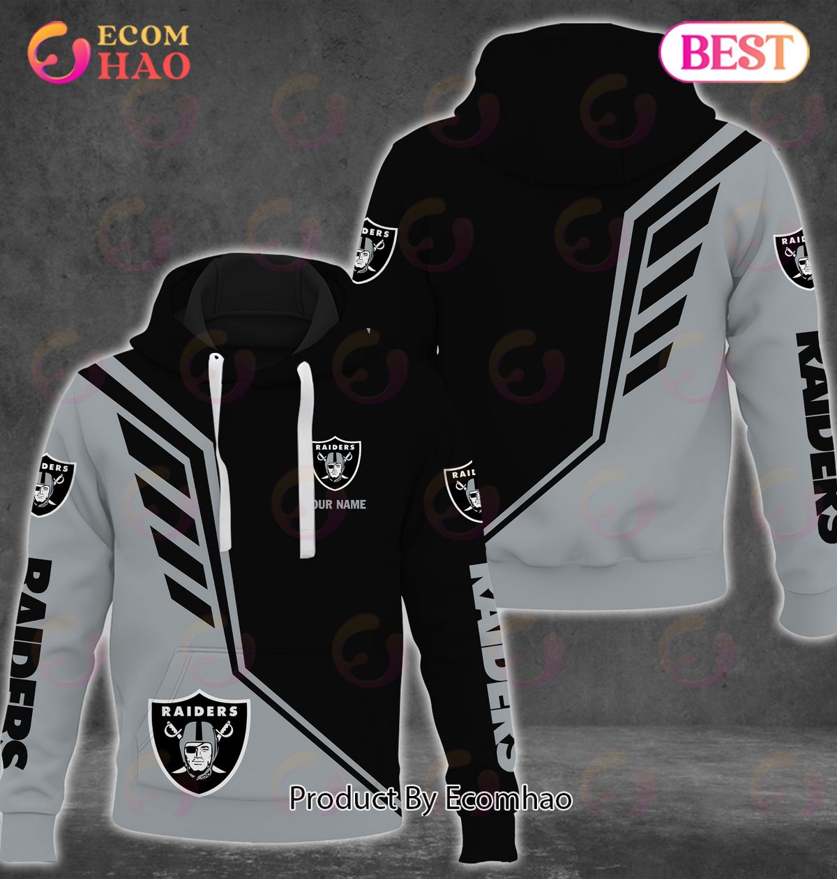 Las Vegas Raiders NFL Personalized 3D Unisex Hoodie Long Pants 3D Set