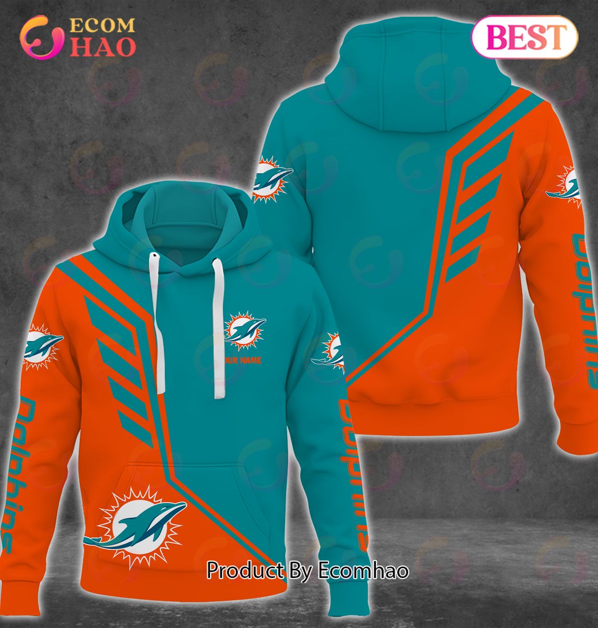 NFL Miami Dolphins Personalized Combo 3D Hoodie, Sweatshirt, Jogger