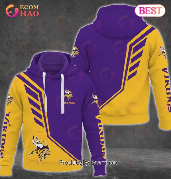 NFL Minnesota Vikings Personalized Combo 3D Hoodie, Sweatshirt, Jogger