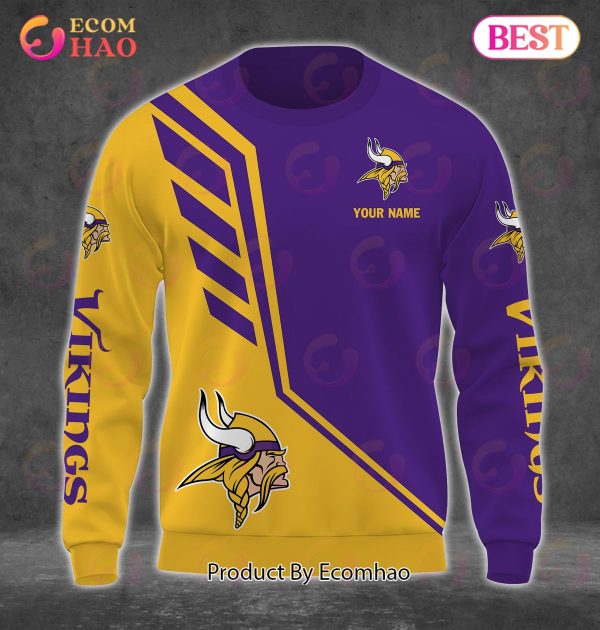 NFL Minnesota Vikings Personalized Combo 3D Hoodie, Sweatshirt, Jogger