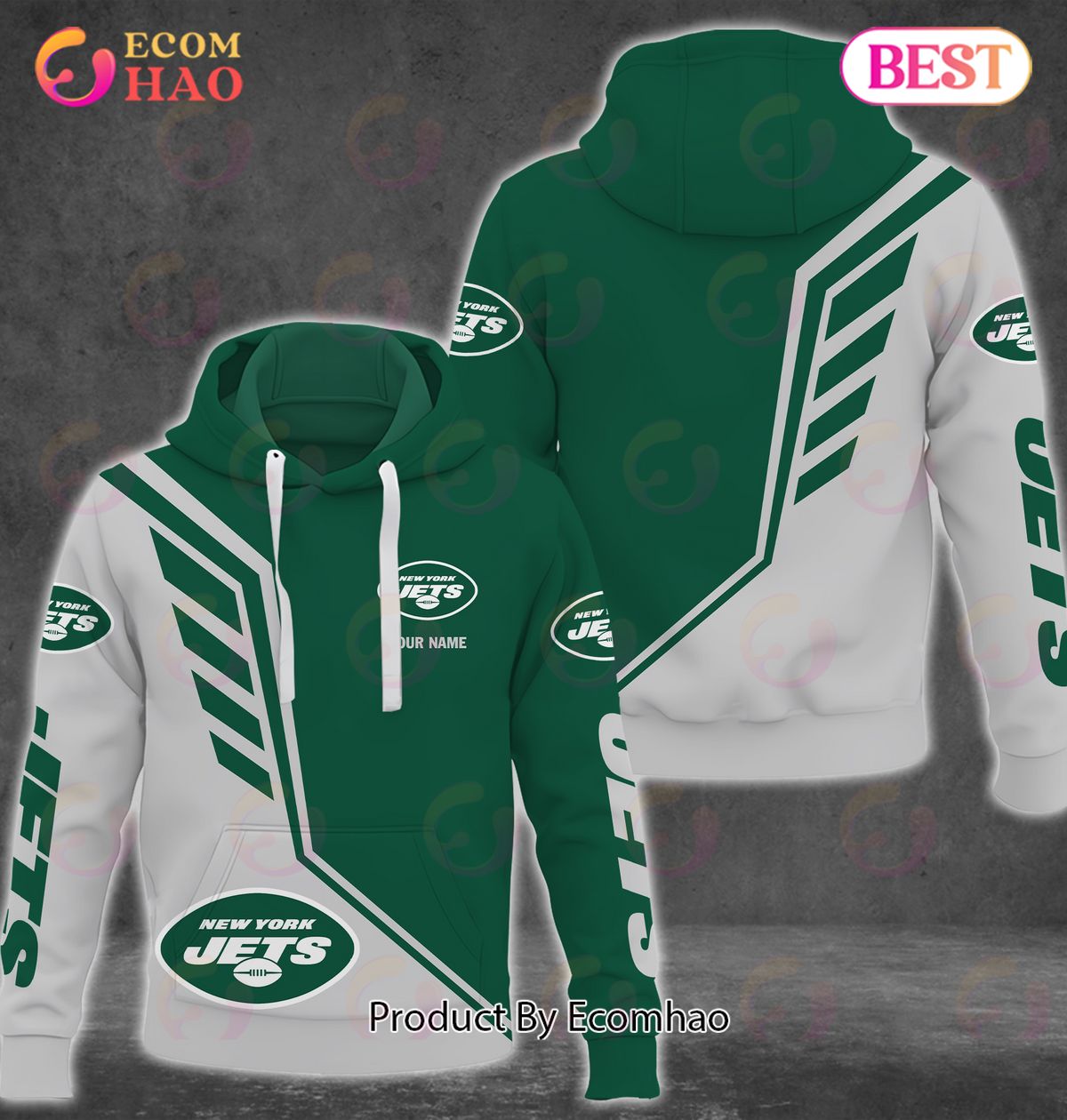 NFL New York Jets Personalized Combo 3D Hoodie, Sweatshirt, Jogger