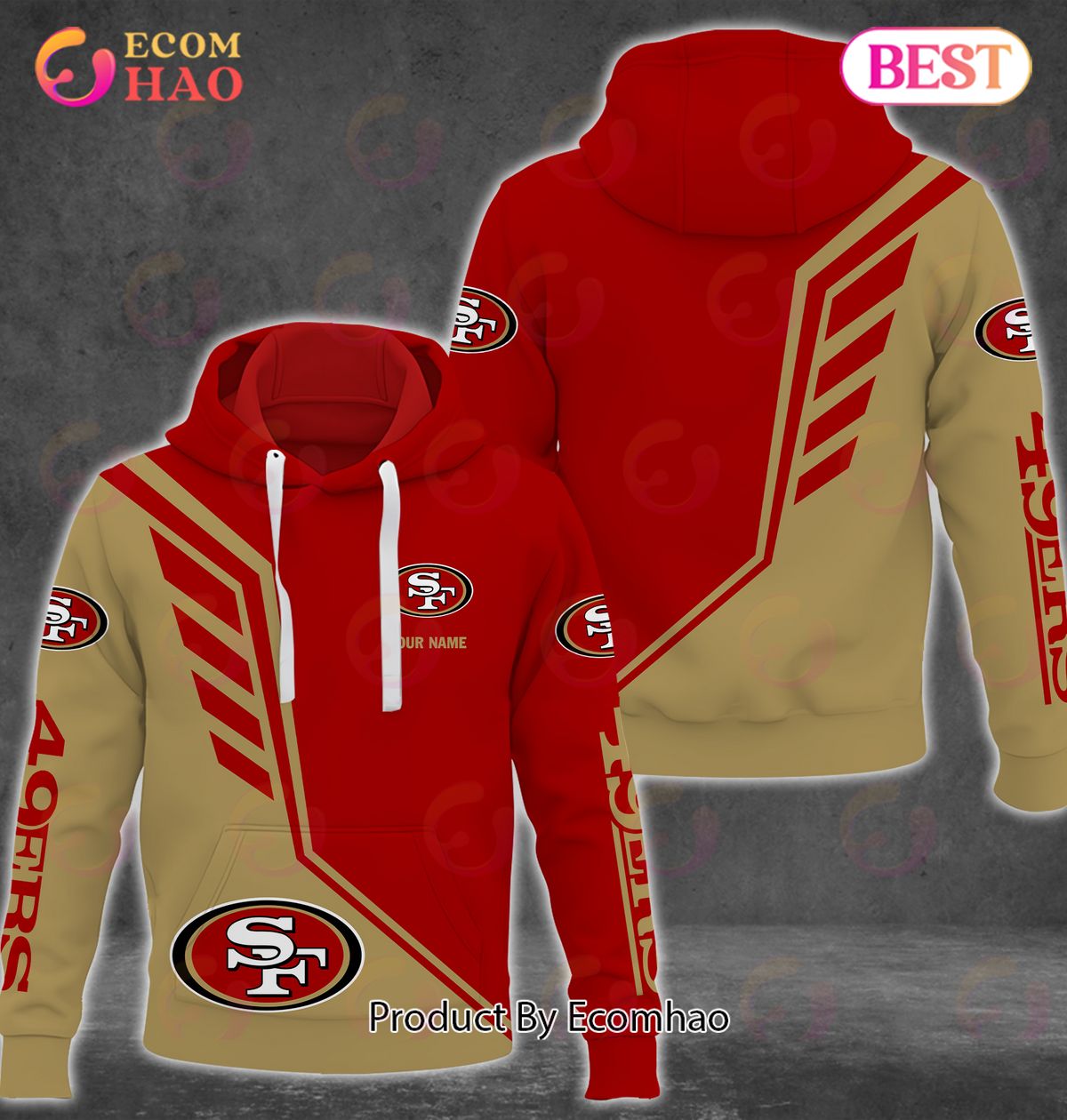 San Francisco 49ers Nfl Personalized Combo Hoodie And Pants For Fans