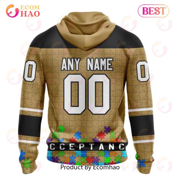 NHL Anaheim Ducks Specialized Unisex Kits Hockey Fights Against Autism 3D Hoodie