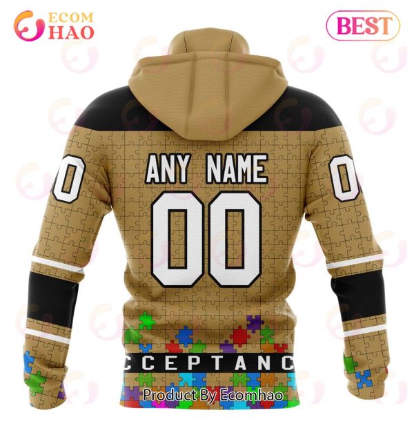 NHL Anaheim Ducks Specialized Unisex Kits Hockey Fights Against Autism 3D Hoodie