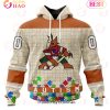 NHL Anaheim Ducks Specialized Unisex Kits Hockey Fights Against Autism 3D Hoodie