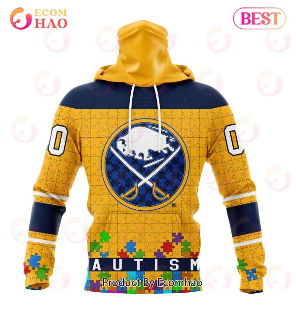 NHL Buffalo Sabres Specialized Unisex Kits Hockey Fights Against Autism 3D Hoodie