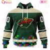 NHL Los Angeles Kings Specialized Unisex Kits Hockey Fights Against Autism 3D Hoodie
