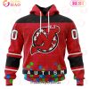 NHL Nashville Predators Specialized Unisex Kits Hockey Fights Against Autism 3D Hoodie