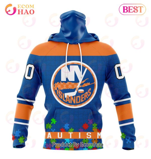 NHL New York Islanders Specialized Unisex Kits Hockey Fights Against Autism 3D Hoodie