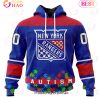 NHL Ottawa Senators Specialized Unisex Kits Hockey Fights Against Autism 3D Hoodie