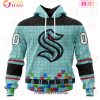 NHL San Jose Sharks Specialized Unisex Kits Hockey Fights Against Autism 3D Hoodie NHL San Jose Sharks Specialized Unisex Kits Hockey Fights Against Autism 3D Hoodie